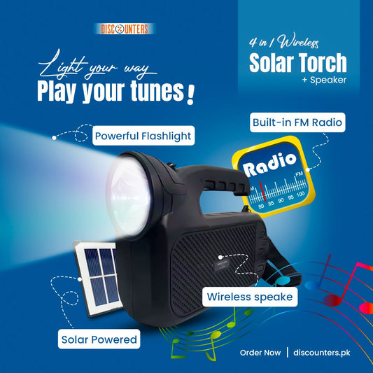 3 in 1 Wireless Solar Torch
