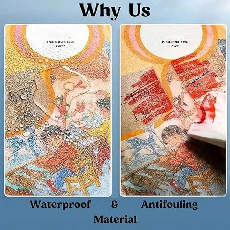 Self-Adhesive Transparent Book Cover