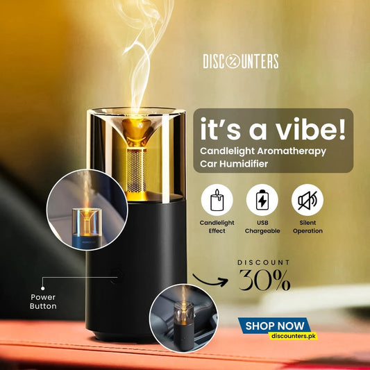 Candlelight Aromatherapy Car Humidifier